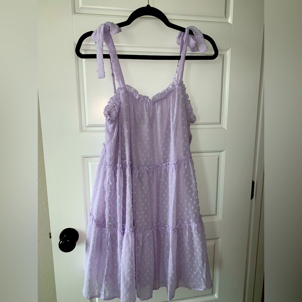 Lavender mini dress